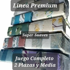 Juego Sabanas PREMIUM 100% Algodon Touch Estampadas o Lisas de 2 Plazas y Media.