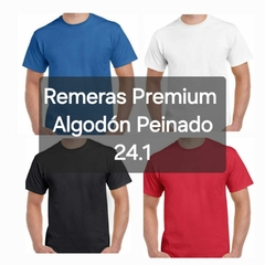 Remeras Algodon Peinado 24.1 Premium