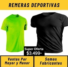 Remeras Tela Deportiva Super Oferta