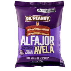 Alfajor Recheado com Pasta de Amendoim Dr Peanut - unidade 55g - Natu Maria Store