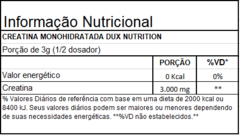 CREATINA MONOHIDRATADA 300G - DUX NUTRITION - comprar online