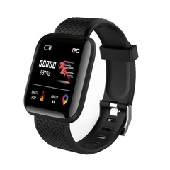 Smart Watch 116Plus Pulseira Esportiva D13 Tela Colorida Pedômetro Bluetooth Lembrete Frequência Cardíaca Pressão Arterial