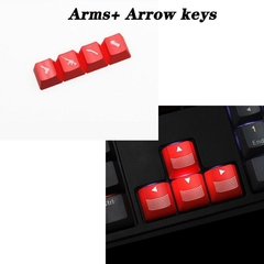 Personaliza seu Teclado Chave do teclado mecânico para jogadores WASD Seta 4 teclas Perfil OEM ABS Retroiluminação para jogos Custom Transmit Light Mx Switch Arms Gun Keycap - NORMAST