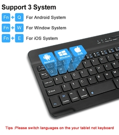 Mouse teclado sem fio Bluetooth para Tablet Samsung Galaxy Tab S7 Plus FE 11 S6 Lite 10.1 S5E S3 S8 10.5 A A8 A5 A6 A7 10.4 8.0 on internet