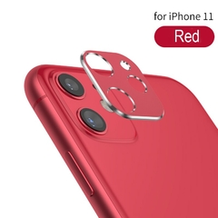 Película formato de Anel proteção metal para câmera traseira compatível com iPhone 11, 11 pro , pro Max