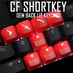 Personaliza seu Teclado Chave do teclado mecânico para jogadores WASD Seta 4 teclas Perfil OEM ABS Retroiluminação para jogos Custom Transmit Light Mx Switch Arms Gun Keycap