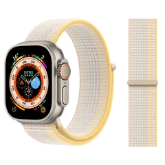 Pulseira coloridas de Nylon para Smart Watch Bands 44mm 40mm 49mm 41mm 42mm Sport Loop pulseira iWatch Serie ultra 49mm 5 6 SE 7 8 banda 45 mm - comprar online