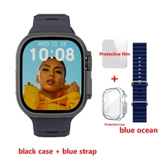 Smartwatch Ultra IWO Series 8 49mm 420*485 NFC relógio inteligente PK MT8 H11 ZD8 Ultra Max+ Pulseira+case+pelicula