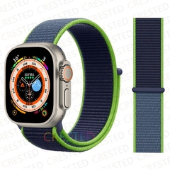 Pulseira coloridas de Nylon para Smart Watch Bands 44mm 40mm 49mm 41mm 42mm Sport Loop pulseira iWatch Serie ultra 49mm 5 6 SE 7 8 banda 45 mm