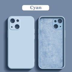 Imagem do Case de silicone líquido para iPhone 14 13 11 12 Pro Max