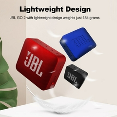 Imagen de Original JBL GO 2 alto-falante sem fio Bluetooth mini IPX7 à prova d'água som ao ar livre bateria recarregável com microfone