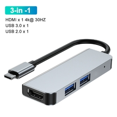 Hub USB Docking Station Usb C Hub 3 0 Hdmi Usb Splitter Várias portas Tipo C Extensor Usbc Dock Concentrator Para Laptop Macbook