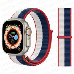 Pulseira coloridas de Nylon para Smart Watch Bands 44mm 40mm 49mm 41mm 42mm Sport Loop pulseira iWatch Serie ultra 49mm 5 6 SE 7 8 banda 45 mm na internet