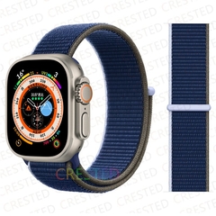 Pulseira coloridas de Nylon para Smart Watch Bands 44mm 40mm 49mm 41mm 42mm Sport Loop pulseira iWatch Serie ultra 49mm 5 6 SE 7 8 banda 45 mm na internet