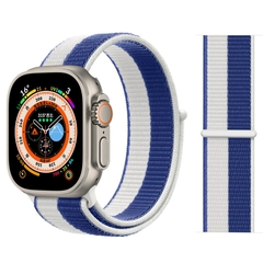 Imagem do Pulseira coloridas de Nylon para Smart Watch Bands 44mm 40mm 49mm 41mm 42mm Sport Loop pulseira iWatch Serie ultra 49mm 5 6 SE 7 8 banda 45 mm