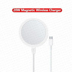 Compre Agora Carregadores sem fio magnético original de 20 W para iPhone 13 11 12 14 Pro Max Mini XS XR X 8 Plus AirPods Macsafe Carregador Carregamento rápido - tienda online