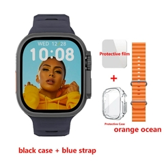 Imagem do Smartwatch Ultra IWO Series 8 49mm 420*485 NFC relógio inteligente PK MT8 H11 ZD8 Ultra Max+ Pulseira+case+pelicula