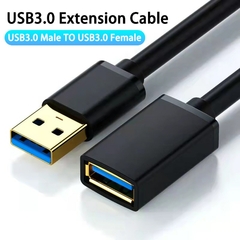 Cabo de extensão Kebiss USB 3.0 para Smart TV PS4 Xbox One SSD Cabo USB para USB extensor Cabo de dados Mini cabo de extensão USB 3.0 2.0 - tienda online