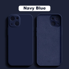 Imagem do Case de silicone líquido para iPhone 14 13 11 12 Pro Max