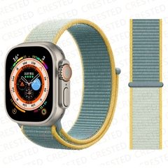 Pulseira coloridas de Nylon para Smart Watch Bands 44mm 40mm 49mm 41mm 42mm Sport Loop pulseira iWatch Serie ultra 49mm 5 6 SE 7 8 banda 45 mm - comprar online