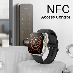 Imagem do Ultra Smart Watch NFC Series 8 Bluetooth Call 2,02" Wireless Fitness Watch caixa de titânio resistente Relogio inteligente