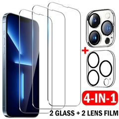 Conjunto de películas 4 em 1 para IPhone 14, 14 plus, 14 pro, pro Max,