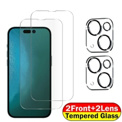 Conjunto de películas 4 em 1 para IPhone 14, 14 plus, 14 pro, pro Max, - comprar online