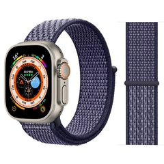 Imagem do Pulseira coloridas de Nylon para Smart Watch Bands 44mm 40mm 49mm 41mm 42mm Sport Loop pulseira iWatch Serie ultra 49mm 5 6 SE 7 8 banda 45 mm