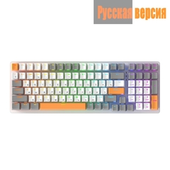 Imagen de Teclado Gamer mecânico K3 - Vermelho Azul Interruptor 100 Teclas - Teclado USB Com Fio Computador PC Gamer ou Notebook