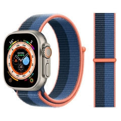 Pulseira coloridas de Nylon para Smart Watch Bands 44mm 40mm 49mm 41mm 42mm Sport Loop pulseira iWatch Serie ultra 49mm 5 6 SE 7 8 banda 45 mm na internet