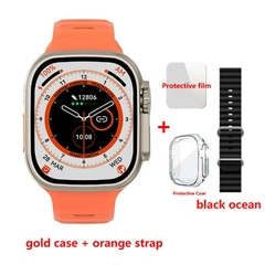 Smartwatch Ultra IWO Series 8 49mm 420*485 NFC relógio inteligente PK MT8 H11 ZD8 Ultra Max+ Pulseira+case+pelicula na internet