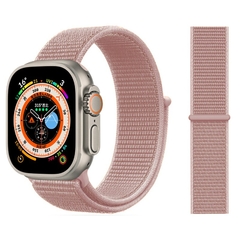 Nylon Strap For Apple Watch Bands 44mm 40mm 49mm 41mm 42mm Sport Loop bracelet iWatch Serie ultra 49mm 5 6 SE 7 8 band 45 mm - comprar online