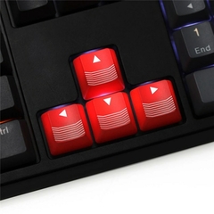 Personaliza seu Teclado Chave do teclado mecânico para jogadores WASD Seta 4 teclas Perfil OEM ABS Retroiluminação para jogos Custom Transmit Light Mx Switch Arms Gun Keycap - tienda online