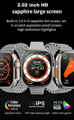 Imagem do Ultra Smart Watch iwo Watch Ultra Series 8 49mm 420*485 NFC relogio inteligente 2022 DT8