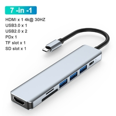 Hub USB Docking Station Usb C Hub 3 0 Hdmi Usb Splitter Várias portas Tipo C Extensor Usbc Dock Concentrator Para Laptop Macbook en internet