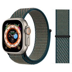 Imagem do Pulseira coloridas de Nylon para Smart Watch Bands 44mm 40mm 49mm 41mm 42mm Sport Loop pulseira iWatch Serie ultra 49mm 5 6 SE 7 8 banda 45 mm