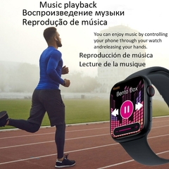 Smart Watch IWO Série 7 Designer para pulso Fino modelo Esporte Bluetooth Chamada Relógio Frequência Cardíaca Fitness Rastreador compatível com Android IOS na internet