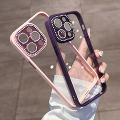 Case transparente de luxo com diamante brilhante para iPhone 14 13 12 11 Pro Max en internet