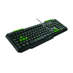 TECLADO GAMER MULTILASER COM HOTKEYS MULTIMIDIA SLIM VERDE - NORMAST