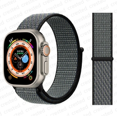 Pulseira coloridas de Nylon para Smart Watch Bands 44mm 40mm 49mm 41mm 42mm Sport Loop pulseira iWatch Serie ultra 49mm 5 6 SE 7 8 banda 45 mm - loja online