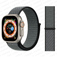 Pulseira coloridas de Nylon para Smart Watch Bands 44mm 40mm 49mm 41mm 42mm Sport Loop pulseira iWatch Serie ultra 49mm 5 6 SE 7 8 banda 45 mm - comprar online