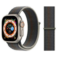 Pulseira coloridas de Nylon para Smart Watch Bands 44mm 40mm 49mm 41mm 42mm Sport Loop pulseira iWatch Serie ultra 49mm 5 6 SE 7 8 banda 45 mm