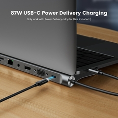 Imagem do Hub USB Docking Station Usb C Hub 3 0 Hdmi Usb Splitter Várias portas Tipo C Extensor Usbc Dock Concentrator Para Laptop Macbook