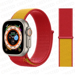 Imagem do Pulseira coloridas de Nylon para Smart Watch Bands 44mm 40mm 49mm 41mm 42mm Sport Loop pulseira iWatch Serie ultra 49mm 5 6 SE 7 8 banda 45 mm