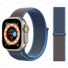 Pulseira coloridas de Nylon para Smart Watch Bands 44mm 40mm 49mm 41mm 42mm Sport Loop pulseira iWatch Serie ultra 49mm 5 6 SE 7 8 banda 45 mm - NORMAST