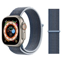 Imagem do Pulseira coloridas de Nylon para Smart Watch Bands 44mm 40mm 49mm 41mm 42mm Sport Loop pulseira iWatch Serie ultra 49mm 5 6 SE 7 8 banda 45 mm