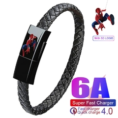 Imagen de Pulseira USB Cabo de Carregamento Super Rápido EONLINE 3D Cartoon 6ACabo de Carregamento de Dados para iPhone 14 13 Cabo USB C para Samsung HUAWE