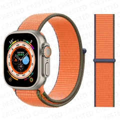 Pulseira coloridas de Nylon para Smart Watch Bands 44mm 40mm 49mm 41mm 42mm Sport Loop pulseira iWatch Serie ultra 49mm 5 6 SE 7 8 banda 45 mm na internet