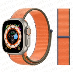 Pulseira coloridas de Nylon para Smart Watch Bands 44mm 40mm 49mm 41mm 42mm Sport Loop pulseira iWatch Serie ultra 49mm 5 6 SE 7 8 banda 45 mm