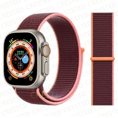 Imagem do Pulseira coloridas de Nylon para Smart Watch Bands 44mm 40mm 49mm 41mm 42mm Sport Loop pulseira iWatch Serie ultra 49mm 5 6 SE 7 8 banda 45 mm